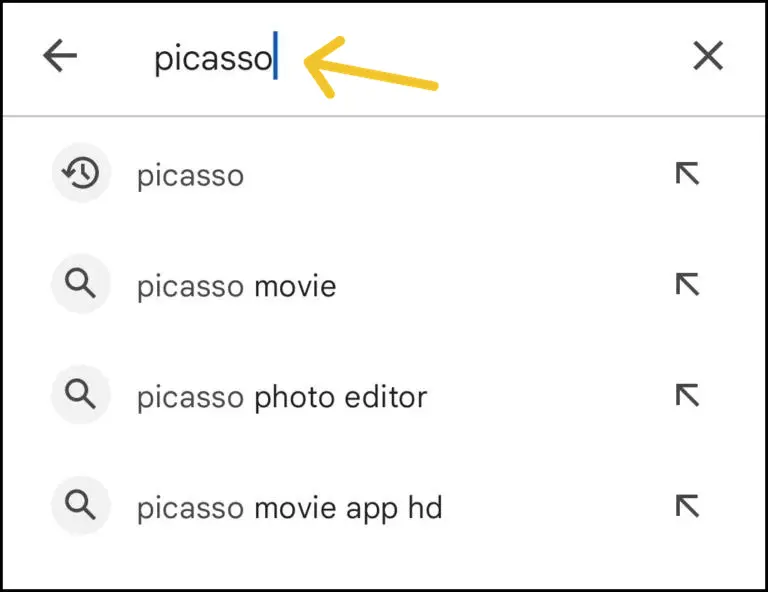 picasso-App-Suche